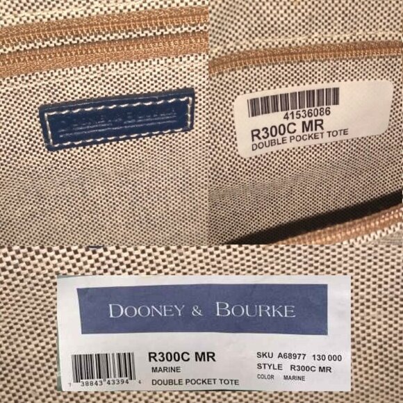 New, D&B Double Pocket 2 Way Tote & Accessories - Picture 15 of 16